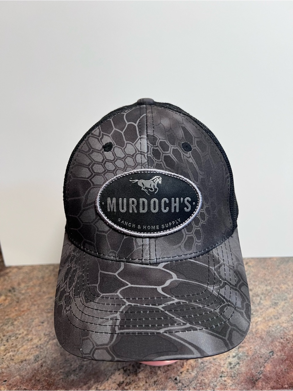 Men's Black Camouflage Trucker Hat